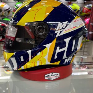 MT CASCO TARGO PRO BIGER A3  AMARILLO BRILLO