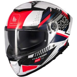 MT CASCO THUNDER 4 LUMINENCE A17 RED TRICOLOR