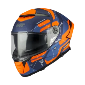 MT CASCO THUNDER 4 SV LUMEX C24 ORANGE MATT